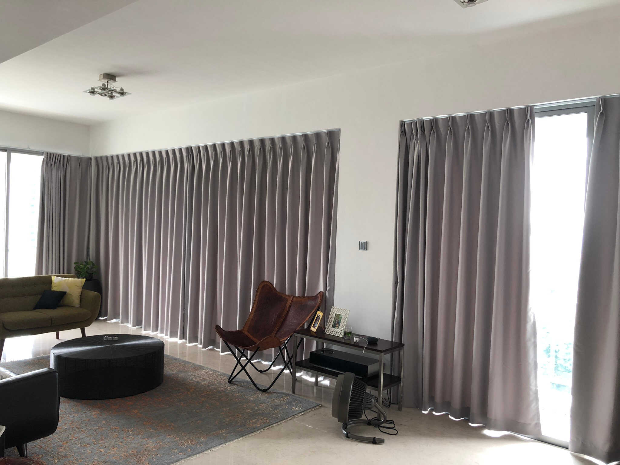 Condo 5Room curtain installation