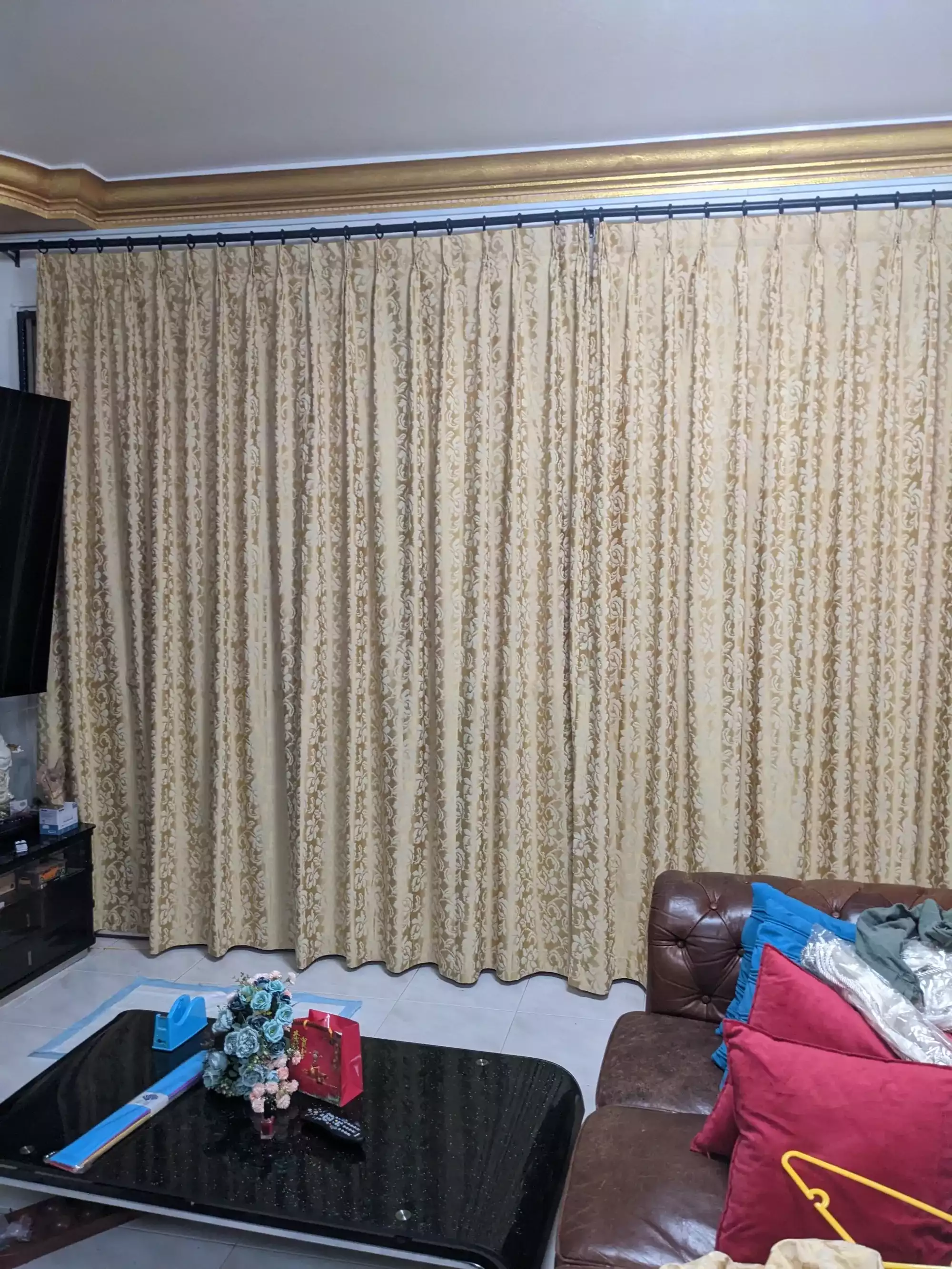 HDB 4Room curtain installation