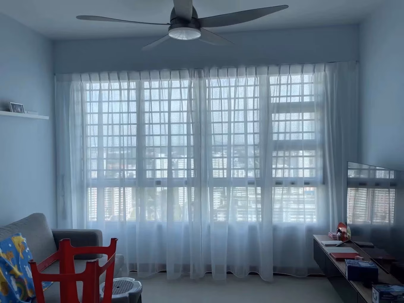 Condo 5Room curtain installation